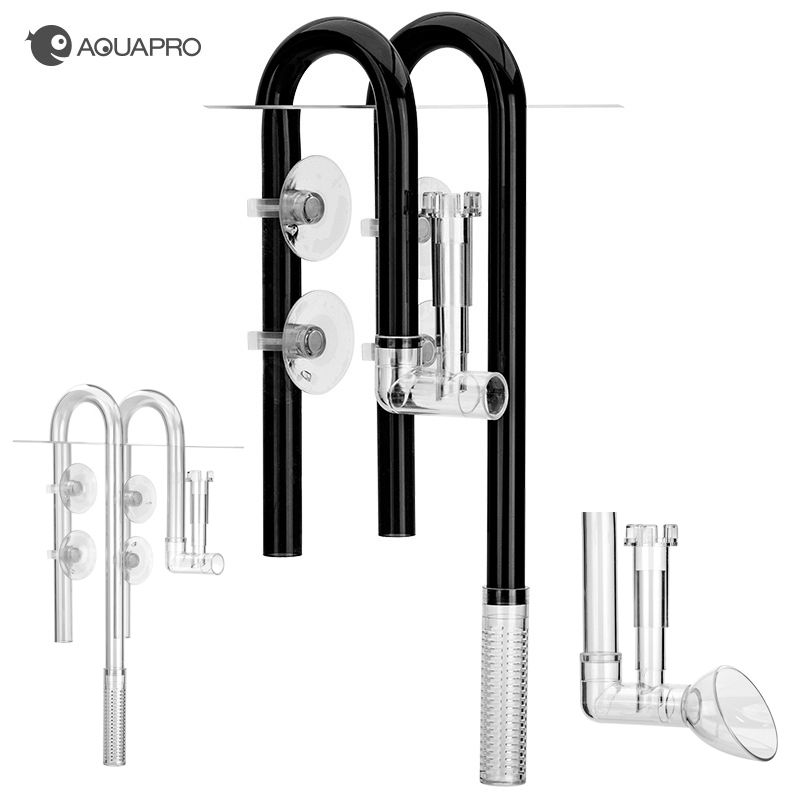 Aquarium Fish Waste Collector - Aquapro plástico influxo saída de entrada