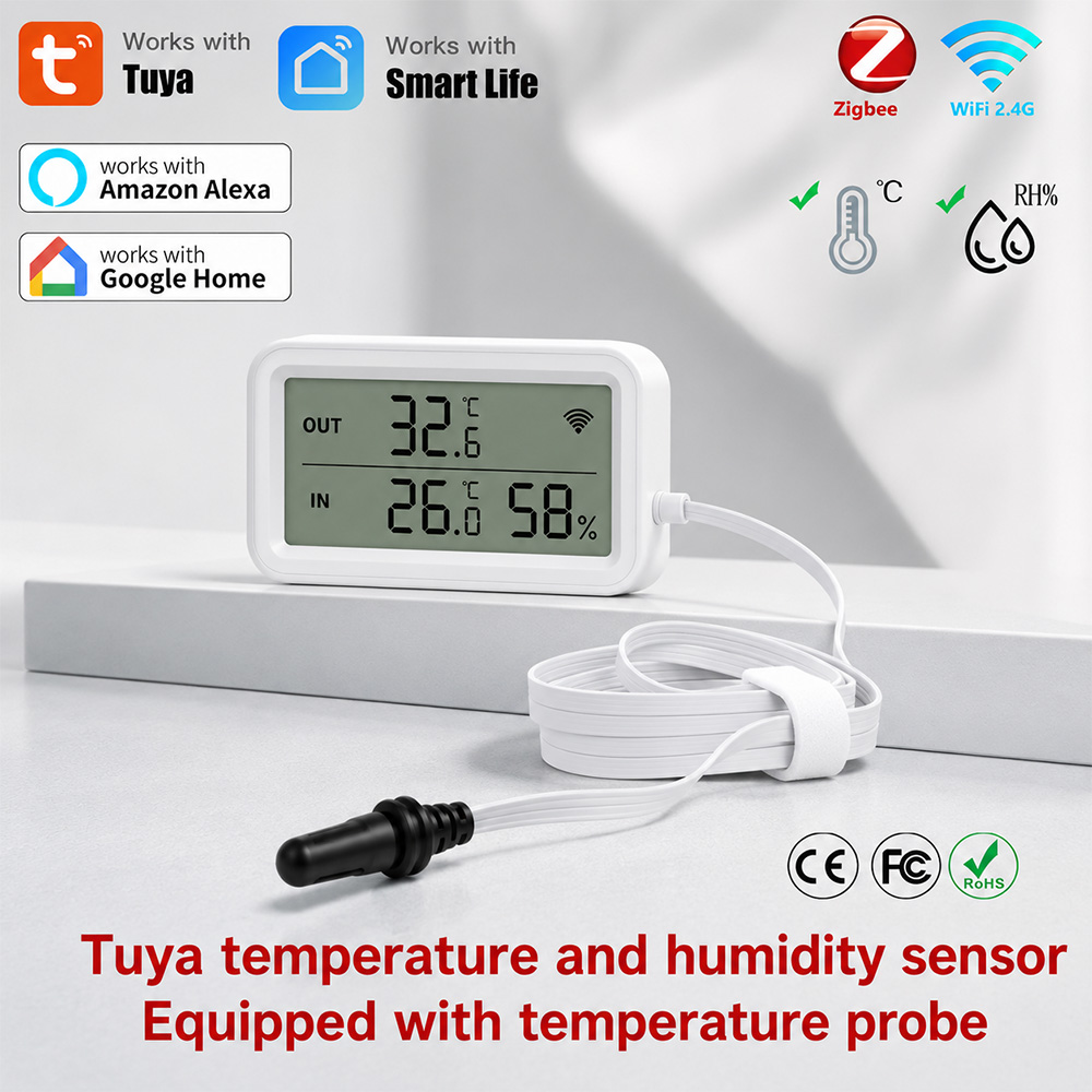 Aquarium Thermometer - Sensor Externo de Temperatura e Umidade