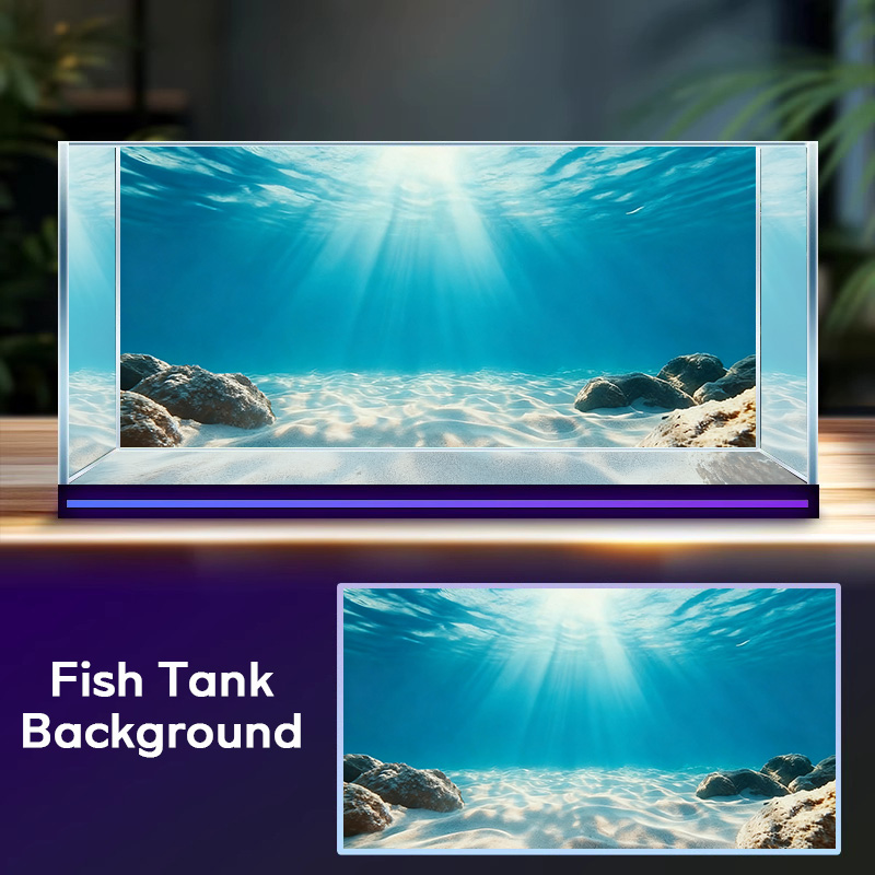 Aquarium Fish Background - Areia Azul Transparente, Pintura de Fundo