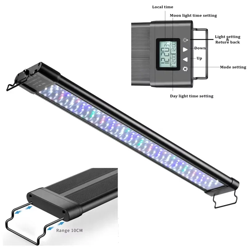 Aquarium Fish Lamp - Luz LED Programável para Aquário com