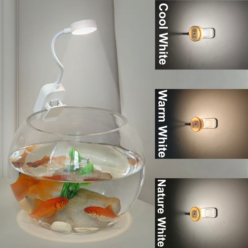 Aquarium Fish Colorful - Luz LED para aquário com clipe,