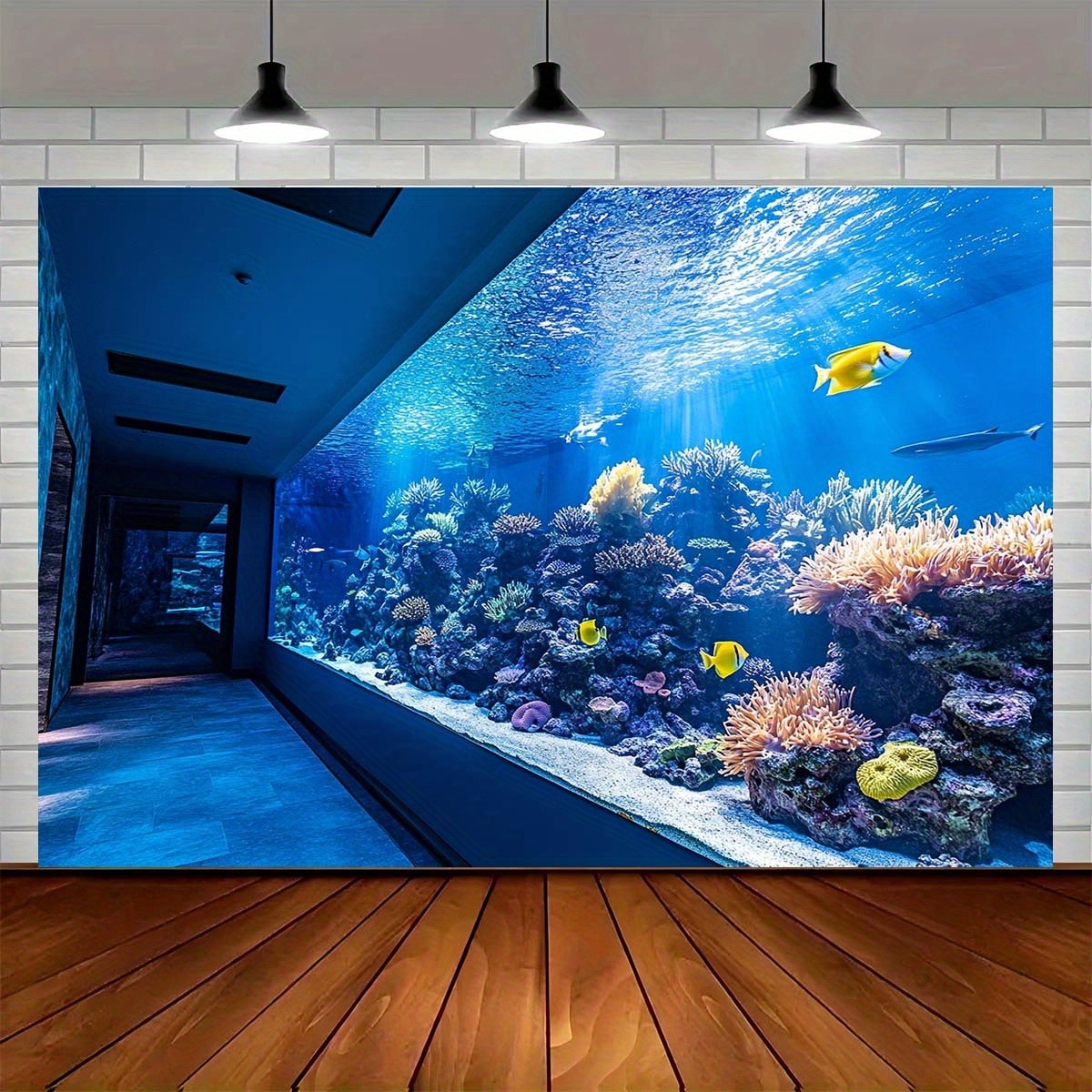 Aquarium Fish Colorful - Tapeçaria Vibrante de Aquário Subaquático com
