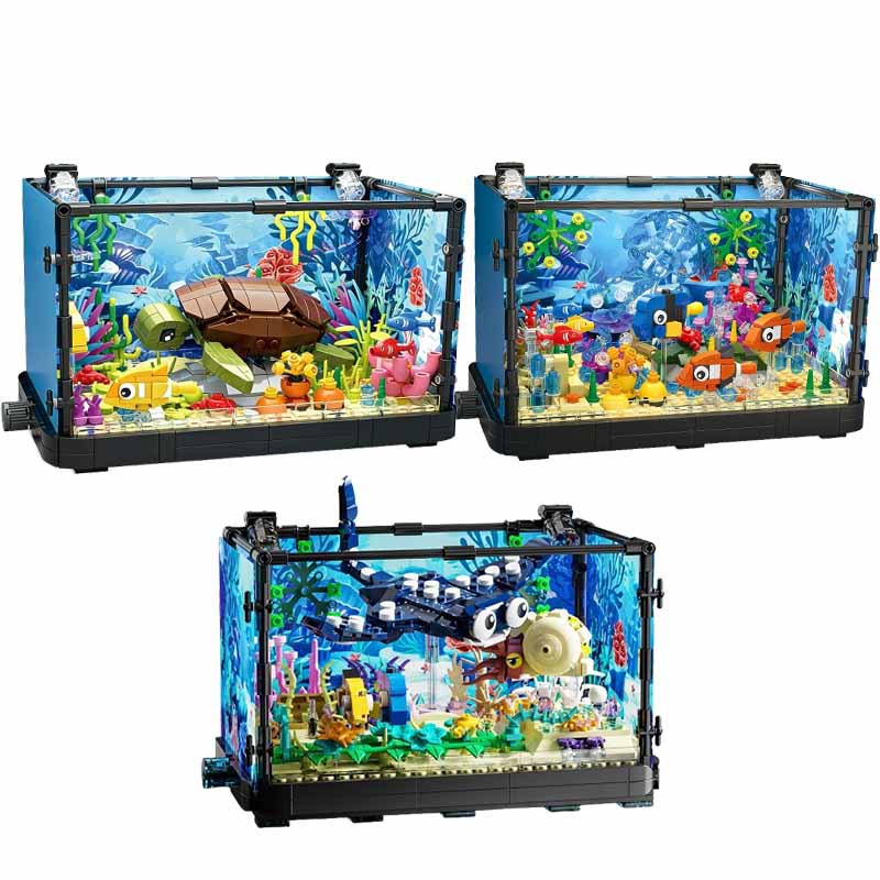 Aquarium Fish Fishing - Conjunto de blocos de construção para