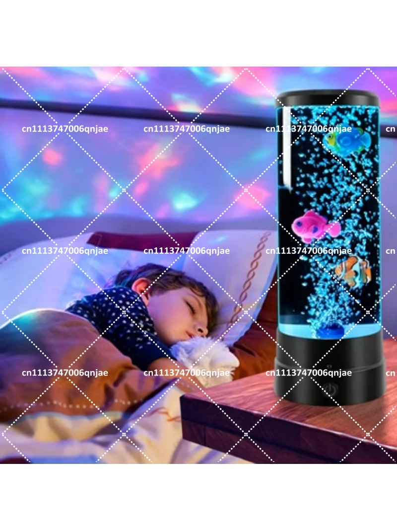 Aquarium Fish Lamp - Aquário Eletrônico LED de Simulação com