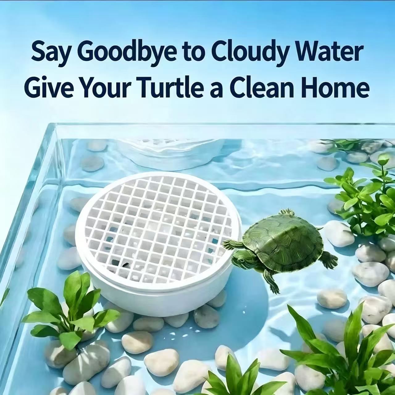 Aquarium Fish Waste Collector - Coletor de Fezes de Tartaruga Destacável
