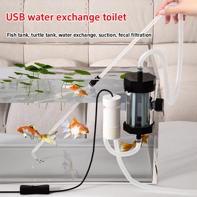 Bomba de Sucção Elétrica USB p - Aquarium Fish Waste Collector avaliação e preço