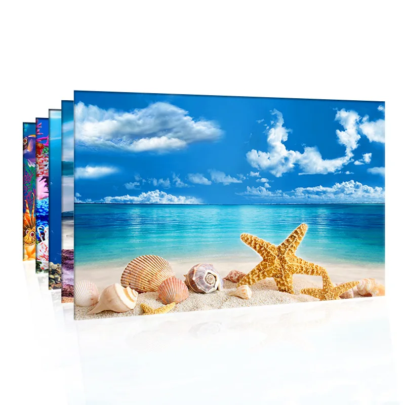 Fundo para aquário 3d adesivo  - Aquarium Fish Background avaliação e preço