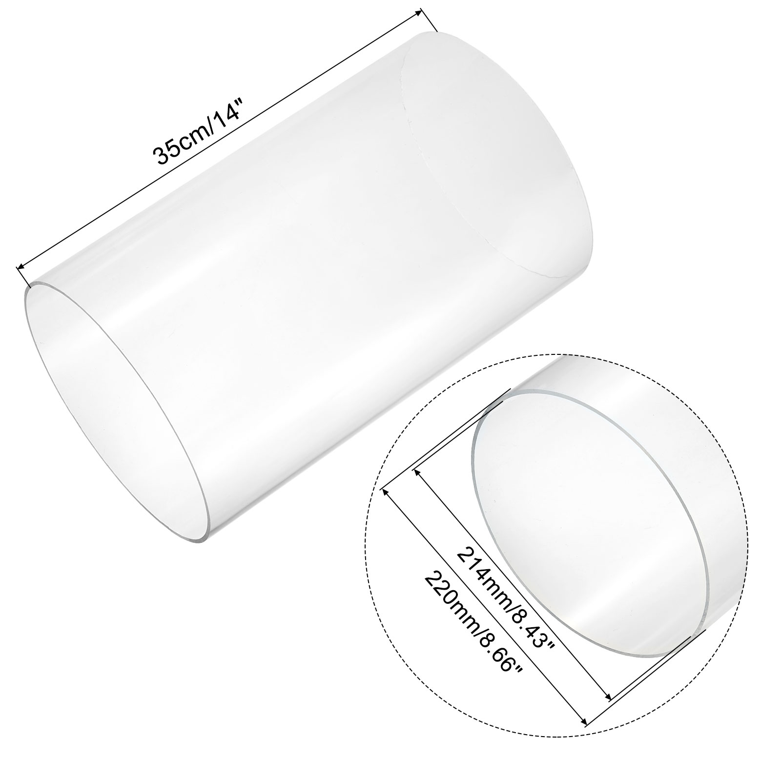 Tubo acrílico transparente par - Aquarium Fish Lamp avaliação e preço