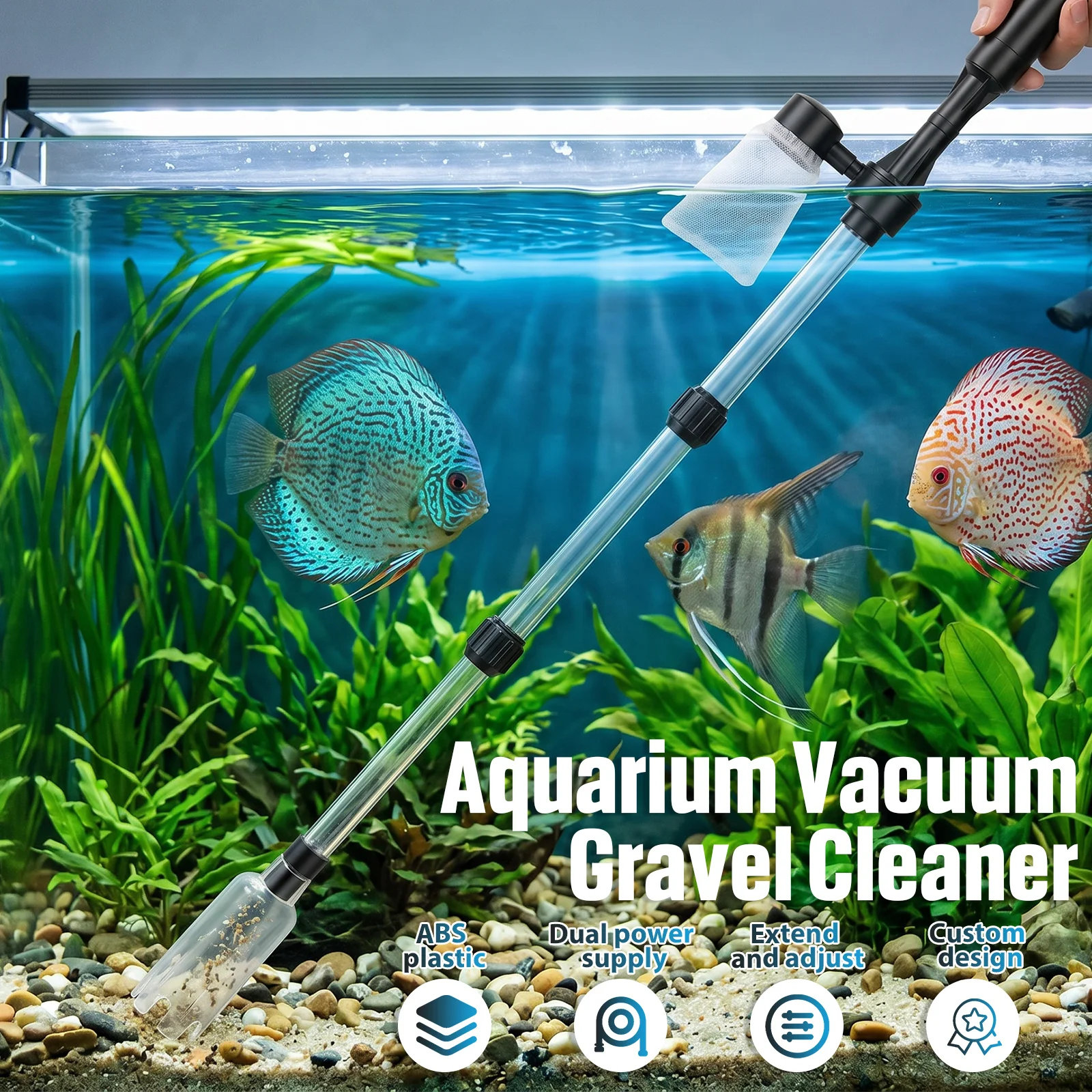 Aspirador de Areia para Aquári - Aquarium Fish Waste Collector avaliação e preço