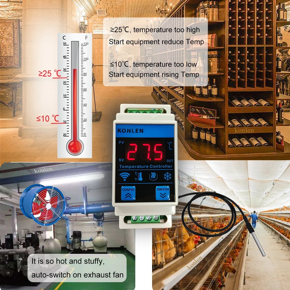 Tuya wifi sensor de temperatur - Aquarium Thermometer avaliação e preço