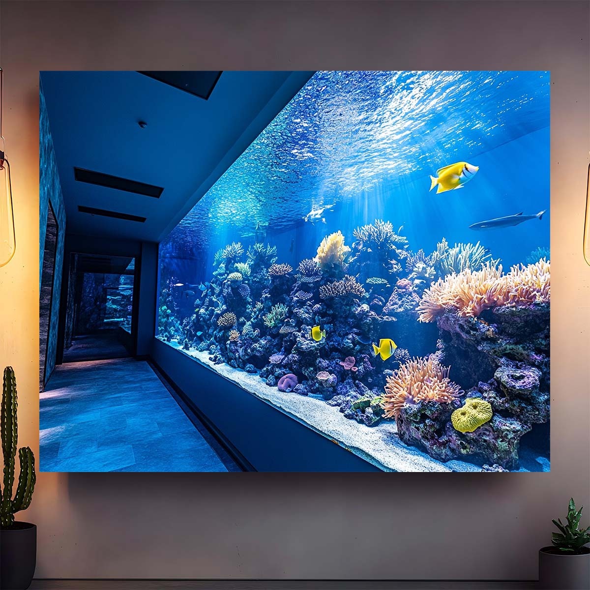 Tapeçaria Vibrante de Aquário  - Aquarium Fish Colorful avaliação e preço