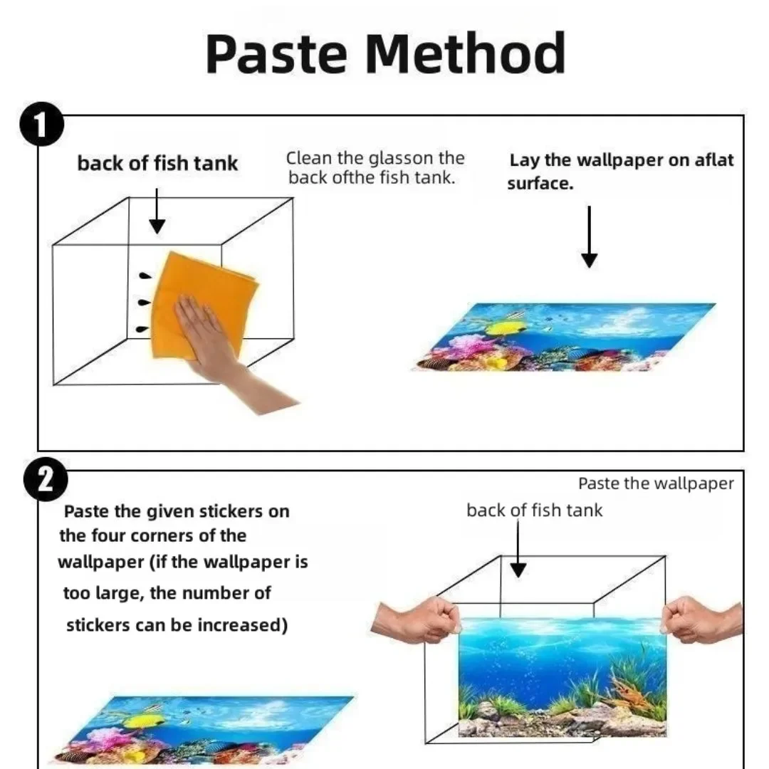 Fundo aquário 3d adesivo carta - Aquarium Fish Background avaliação e preço