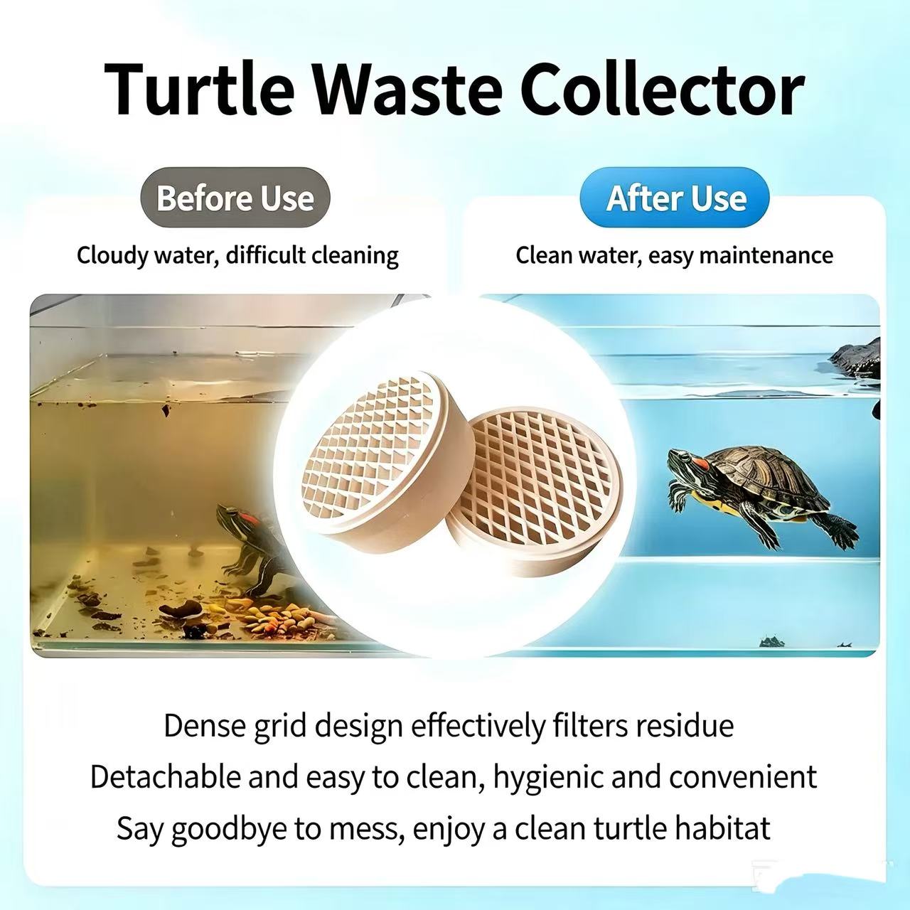 Coletor de Fezes de Tartaruga  - Aquarium Fish Waste Collector avaliação e preço