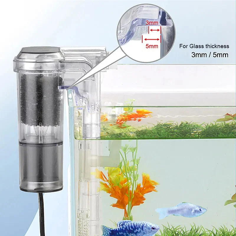 Novo filtro suspenso para tanq - Aquarium Fish Waste Collector avaliação e preço