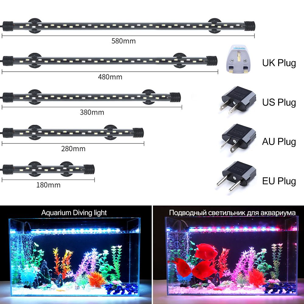 90-260v luz de aquário led à p - Aquarium Fish Lamp avaliação e preço