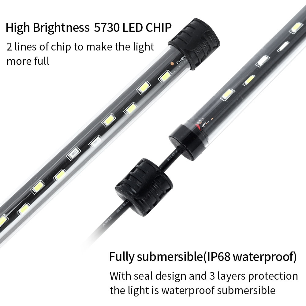 90-260v luz de aquário led à p - Aquarium Fish Lamp avaliação e preço
