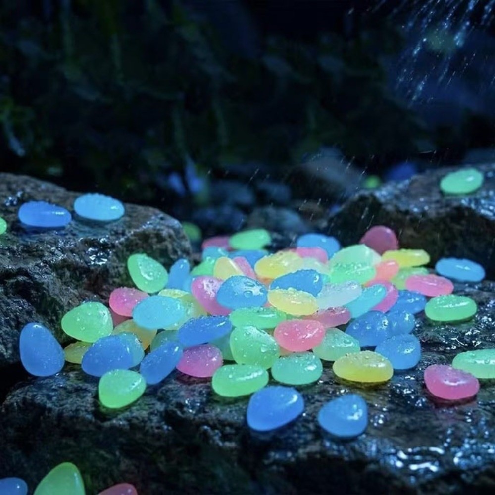Pedras de Jardim que Brilham n - Aquarium Fish Colorful avaliação e preço